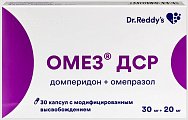 Купить омез дср, капсулы с модифицированным высвобождением 30мг+20мг, 30 шт в Арзамасе