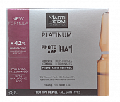 Купить martiderm (мартидерм) platinum сыворотка для лица коррекция фотостарения гиалуроновая кислота+, ампулы 2мл, 10 шт в Арзамасе