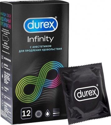 Купить дюрекс презервативы infinity анестет. глад. (вариант 2) №12 в Арзамасе