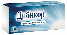Купить дибикор, таблетки 500мг, 60 шт в Арзамасе