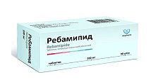 Купить ребамипид, таблетки покрытые пленочной оболочкой 100 мг, 90 шт в Арзамасе