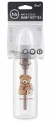 Купить happy baby (хеппи беби) бутылочка для кормления с силиконовой соской антиколиковая стандартное горло 0+ 250 мл, мишка в Арзамасе