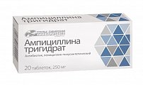 Купить ампициллина тригидрат, таблетки 250мг, 20 шт в Арзамасе