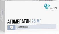 Купить агомелатин, таблетки, покрытые пленочной оболочкой 25мг, 98 шт в Арзамасе