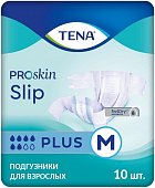 Купить tena proskin slip plus (тена) подгузники размер m, 10 шт в Арзамасе