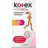 Купить kotex active deo (котекс) прокладки ежедневные экстратонкие 48шт в Арзамасе