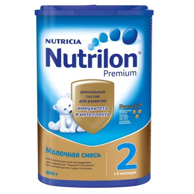 Купить нутрилон премиум 2 (nutrilon 2 premium) молочная смесь с 6 месяцев, 800г в Арзамасе