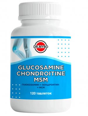 Купить глюкозамин+хондроитин+мсм др.майбо (dr mybo) таблетки массой 0,67 г 120 шт. бад в Арзамасе