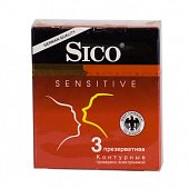 Купить sico (сико) презервативы sensitive контурные 3шт в Арзамасе