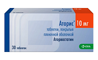 Купить аторис, таблетки, покрытые пленочной оболочкой 10мг, 30 шт в Арзамасе