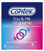 Купить contex (контекс) презервативы you&me orgasmic из натурального латекса 3шт в Арзамасе