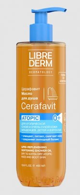 Купить librederm cerafavit (либридерм) масло липидовосстанавливающее для душа смягчающее с церамидами и пребиотиками, 400мл в Арзамасе