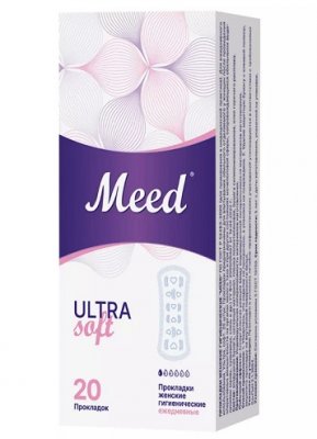 Купить meed ultra soft (мид) прокладки ежедневные ультратонкие, 20 шт в Арзамасе