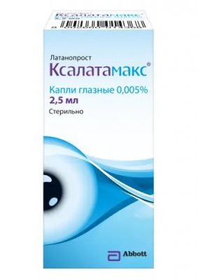 Купить ксалатамакс, капли глазные 0,005%, флакон с пипеткой-дозатором 2,5мл в Арзамасе