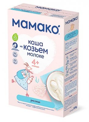 Купить мамако каша рисовая на козьем молоке с 4 месяцев, 200г в Арзамасе