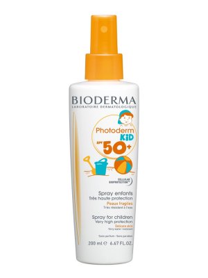 Купить bioderma photoderm kids (биодерма фотодерм) спрей для лица и тела солнцезащитный 200мл spf50+ в Арзамасе