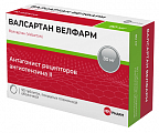 Купить валсартан велфарм, таблетки покрытые пленочной оболочкой 80мг, 90 шт в Арзамасе