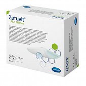 Купить silicone plus zetuvit (цетувит) повязка суперабсорбирующая с контактным слоем из силикона 12,5см х12,5см, 10 шт в Арзамасе