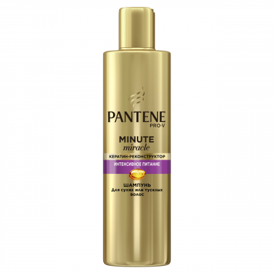 Купить pantene pro-v (пантин) шампунь minute miracle мицелярный интенсивное питание волос, 270 мл в Арзамасе