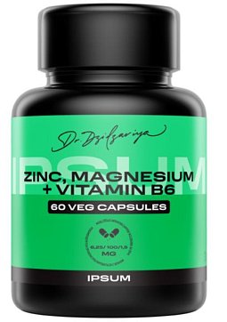 IPSUM (Ипсум) Витаминный комплекс Цинк+Магний+B6, капсулы 776мг 60шт БАД IPSUM (Ипсум) Витаминный комплекс Цинк+Магний+B6, капсулы 776мг 60шт БАД