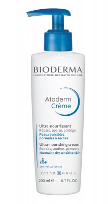 Купить bioderma atoderm (биодерма атодерм) крем для лица и тела с помпой 200мл в Арзамасе
