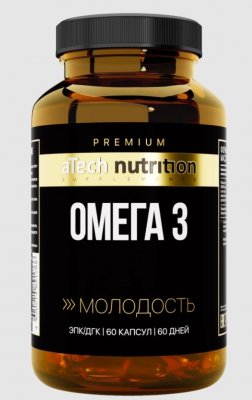 Купить atech nutrition premium (атех нутришн премиум) омега 3, капсулы массой 1350 мг 60 шт бад в Арзамасе