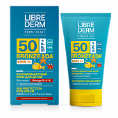 Купить librederm bronzeada (либридерм) крем для детей солнцезащитный с омега 3-6-9 и термальной водой, 150мл spf50 в Арзамасе