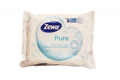 Купить зева (zewa) пьюр влажная туалетная бумага, 42шт в Арзамасе