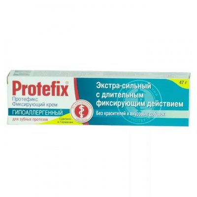 Купить протефикс (protefix) крем для фиксации зубных протезов гипоаллергенный 40мл в Арзамасе