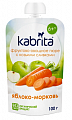 Kabrita (Кабрита) пюре фруктовое-овощное с козьими сливками яблоко-морковь 100 г