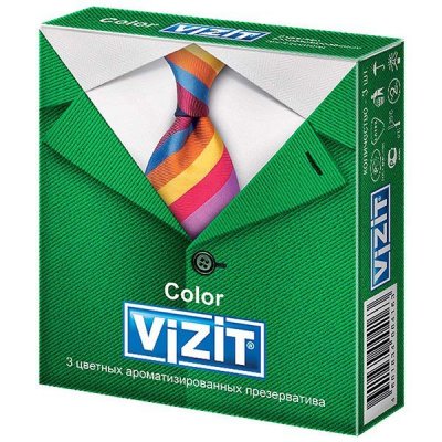 Купить презервативы визит color, цветные аромат. №3 (condomi, германия) в Арзамасе