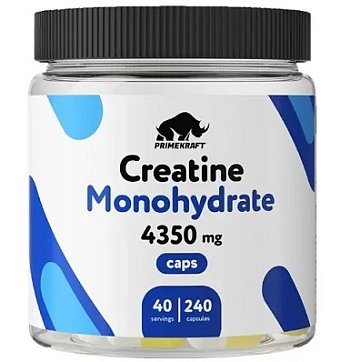 PrimeKraft (ПраймКрафт) Креатин моногидрат, капсулы массой 725мг, 240 шт PrimeKraft (ПраймКрафт) Креатин моногидрат, капсулы массой 725мг, 240 шт