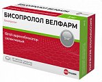 Купить бисопролол велфарм, таблетки покрытые пленочной оболочкой 5 мг, 60 шт в Арзамасе