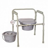 Купить кресло-туалет стальное складное, регулируемое по высоте, amcb6806 в Арзамасе