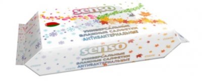 Купить senso (сенсо) салфетки влажные универсальные антибактериальные 100шт в Арзамасе