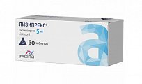 Купить лизипрекс, таблетки 5 мг, 60шт в Арзамасе
