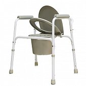 Купить кресло-туалет, стальн с/спин.рег.по высоте, amcb6803 в Арзамасе