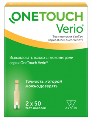 Купить тест-полоски onetouch verio (уан тач), 100 шт в Арзамасе