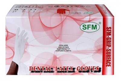 Купить перчатки sfm стоматологические латексные нестерильные неопудренные текстурированные размер l, 100 шт в Арзамасе