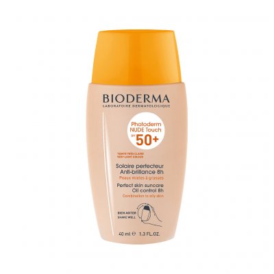 Купить bioderma photoderm (биодерма фотодерм) флюид для лица солнцезащитный тон светный 40мл spf50+ в Арзамасе