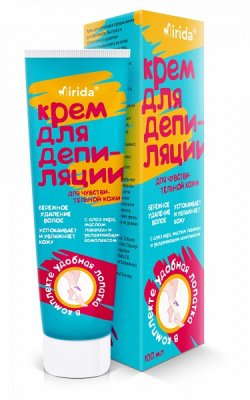 Купить мирида (mirida), крем для депиляции для чувствительной кожи в алоэ вера, маслом лаванды и увлажняющим комплексом, 100мл в Арзамасе