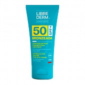 Купить librederm bronzeada (либридерм) крем солнцезащитный для лица и зоны декольте, 50мл spf50 в Арзамасе
