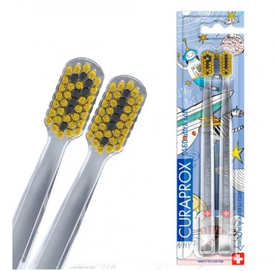Купить curaprox ultrasoft duo hento toto edition (курапрокс) набор зубных щеток, 2 шт в Арзамасе