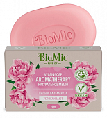 Купить biomio (биомио) bio-soap aromatherapy мыло натуральное пион и эфирное масло пальмарозы 90 гр в Арзамасе