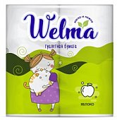 Купить велма (welma) бумага туалетная двухслойная яблоко, 4 шт в Арзамасе