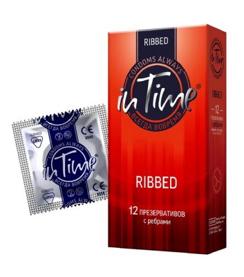 Купить in time (ин тайм) презервативы ребристые 12шт в Арзамасе