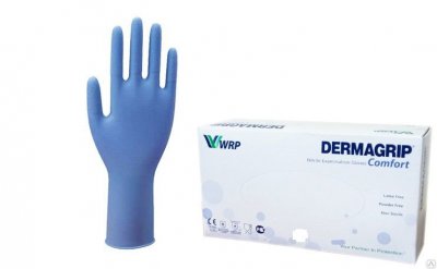 Купить перчатки dermagrip comfort смотр.нестер. нитрил. н/оп. р.s №100 пар (wrp, малайзия) в Арзамасе