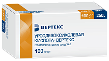 Купить урсодезоксихолевая кислота-вертекс, капсулы 250мг, 100 шт в Арзамасе