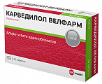 Купить карведилол велфарм, таблетки 12,5мг 30шт в Арзамасе