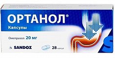 Купить ортанол, капсулы кишечнорастворимые 20мг, 28 шт в Арзамасе